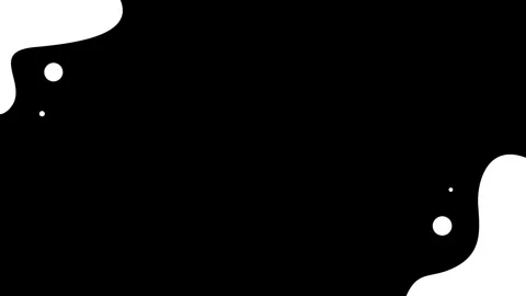 Black &amp; white geometric background, Fluid shapes composition Stock Footage 267277243