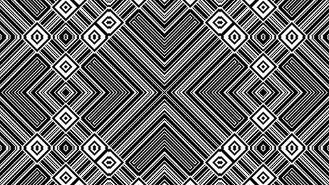 Black White Geometric Pattern Loop Anima... | Stock Video | Pond5