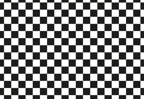 Black, white geometric seamless pattern. Checkered repeatable texture Illustrazione stock