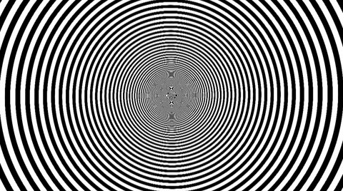 Black / White Graphic and Optical Illusion Stock Footage 7752103