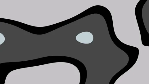 Black white gray liquid shapes seamless background Stock Footage 334020665