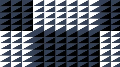Black White Grey Triangle Grid – Hypnotic Geometri Motion Loop Stock Footage 329655023