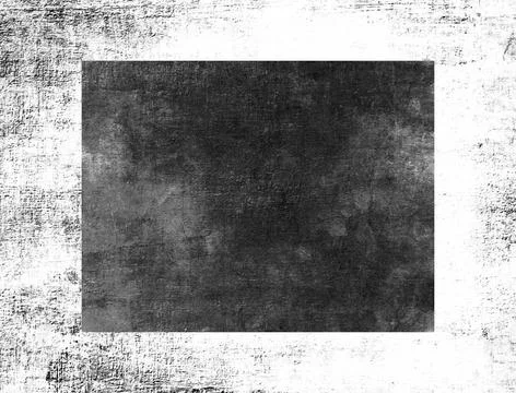 Black-White Grunge Dark Pattern. Wide-Screen Background. Black-White Grung... Stock Photos