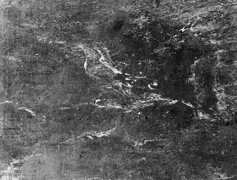 Black-White Grunge Dark Pattern. Wide-Screen Background. Black-White Grung... Foto stock
