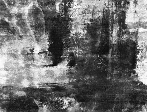 Black-White Grunge Dark Pattern. Wide-Screen Background. Black-White Grung... Foto stock
