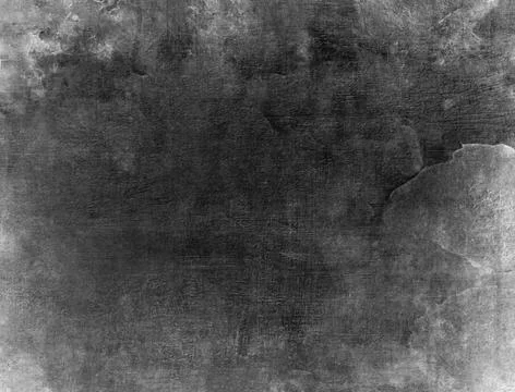 Black-White Grunge Dark Pattern. Wide-Screen Background. Black-White Grung... 스톡 사진