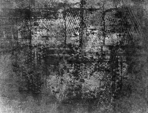 Black-White Grunge Dark Pattern. Wide-Screen Background. Black-White Grung... Foto stock