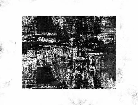 Black-White Grunge Dark Pattern. Wide-Screen Background. Black-White Grung... Stock Photos