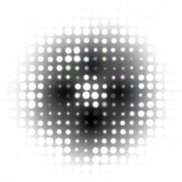 Black white halftone dots pattern Stock Illustration