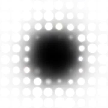 Black white halftone dots pattern Stock Illustration