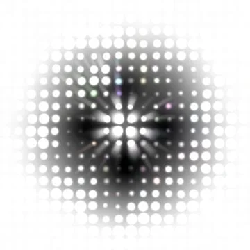 Black white halftone dots pattern Stock Illustration