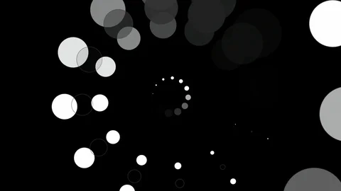 Black white hypnotic Stock Footage 97172313