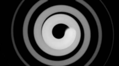 Black & white hypnotize Stock Footage