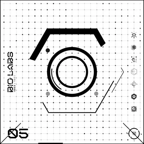 Black &amp; White Icon Dot Grid Panel 05 Stock-Footage 294040483