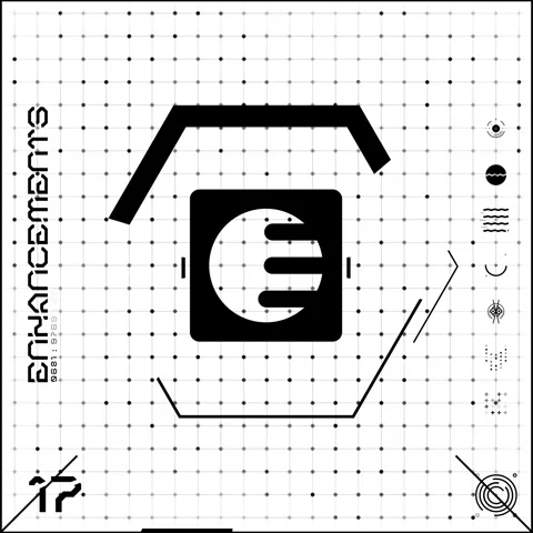 Black &amp; White Icon Dot Grid Panel 17 Stock Footage 294040536