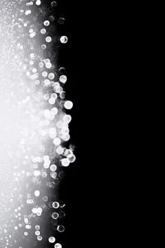 Black white light 25th wedding anniversary or happy birthday party invite Stock Photos