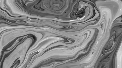 Black white line wavy marble liquid animated background Stock Footage 162849554