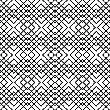 Black white linen geometric pattern Stock Illustration