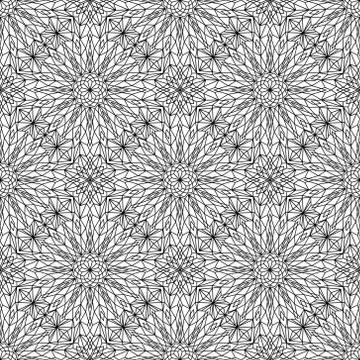 Black White Lines Pattern Stock Illustration