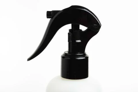 Black &amp; White Liquid Spray Plastic Dispenser Bottle Foto stock