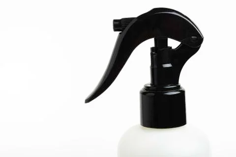 Black &amp; White Liquid Spray Plastic Dispenser Bottle Foto stock