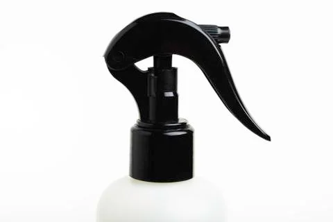 Black &amp; White Liquid Spray Plastic Dispenser Bottle Stock Photos