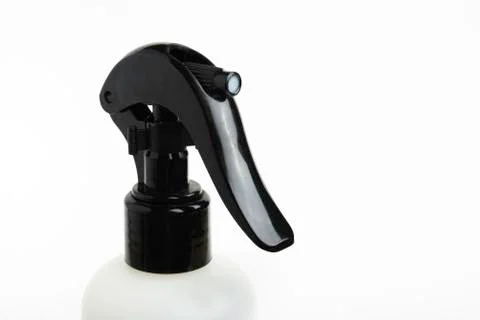Black &amp; White Liquid Spray Plastic Dispenser Bottle Foto stock