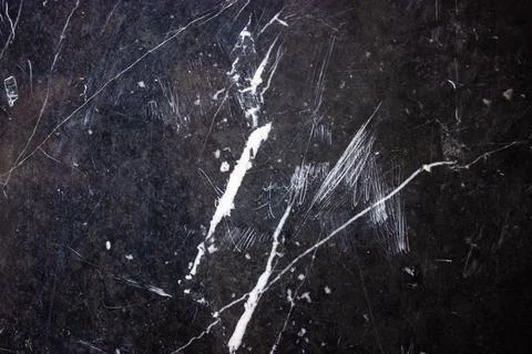 Black white marble tile texture. Gray background with stripes, spots, scratches Stock Photos
