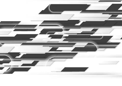 Black white minimal abstract geometric tech background 스톡 일러스트
