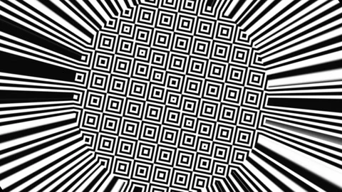 Black White Monochrome Abstract Geometric Splash Loopable Background Stock Footage 291489567
