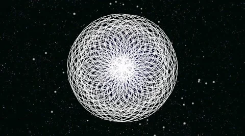 Black &amp; White Motion Background Loop,kaleidoscope Stock Footage 40451408