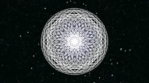 Black &amp; White Motion Background Loop,kaleidoscope Stock Footage 40451447