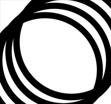 Black white oval pattern frame Stock Illustration