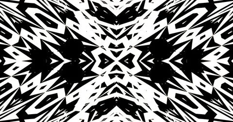 Black White Pattern Background Symmetric Pixels Modern Abstract 스톡 일러스트