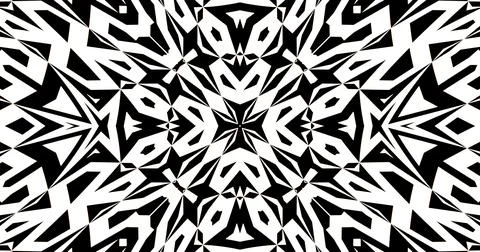 Black White Pattern Background Symmetric Pixels Modern Abstract 스톡 일러스트