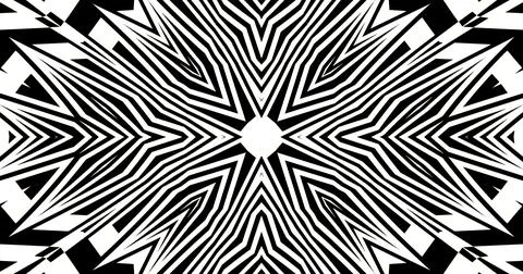 Black White Pattern Background Symmetric Pixels Modern Abstract Stock Illustration