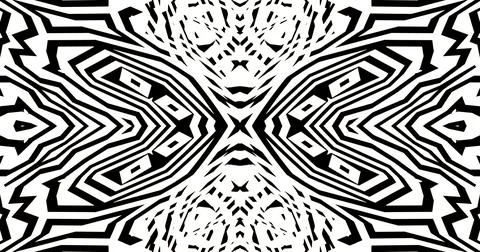 Black White Pattern Background Symmetric Pixels Modern Abstract 스톡 일러스트