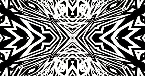 Black White Pattern Background Symmetric Pixels Modern Abstract 스톡 일러스트