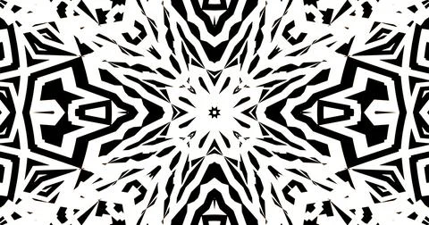 Black White Pattern Background Symmetrical Pixels Modern Abstract Stock Illustration