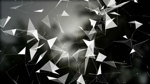 Black white plexus Stock Footage 93978324