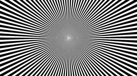 Black &amp; White Psychedelic Spinning Loop 01 30 fps Stock Footage 8959564