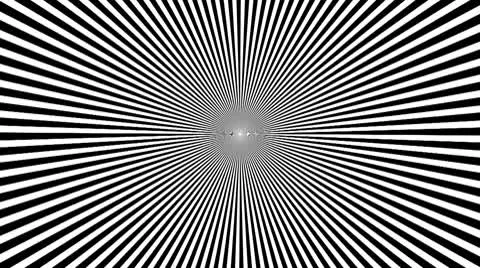 Black &amp; White Psychedelic Spinning Loop 01 24 fps Stock Footage 8959619
