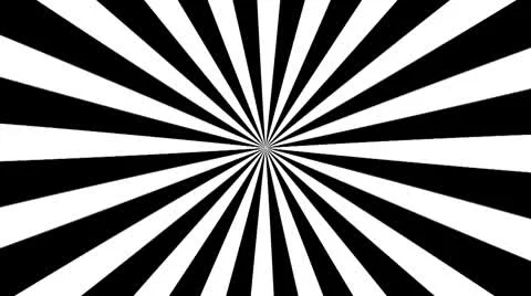 Black &amp; White Psychedelic Spinning Loop 02 30 fps Stock Footage 8960070