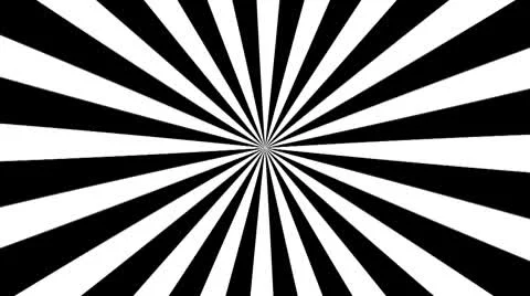 Black &amp; White Psychedelic Spinning Loop 02 24 fps Stock Footage 8960076