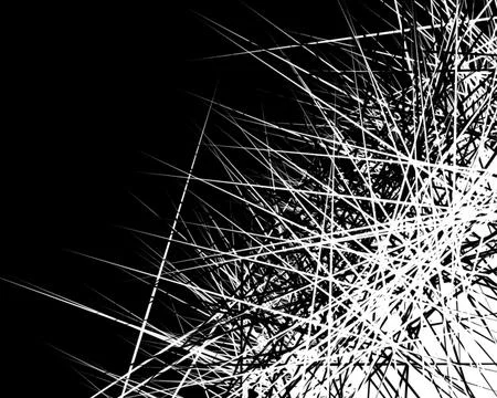Black White Radiating Scratch Abstract Background Stock Illustration