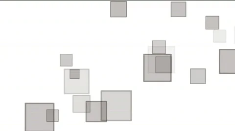 Black &amp; White rectangles - digital animation Stock Footage 520907