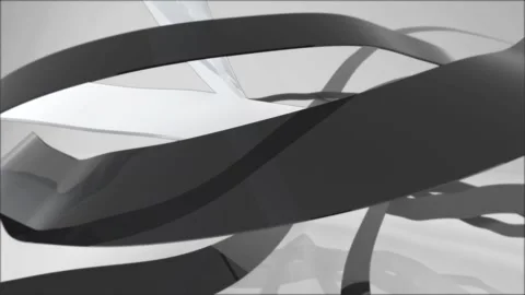 Black white Ribbon 6 Stock Footage 236997162