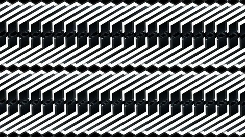 Black &amp; white rotating arrow heads Stock Footage 76771616
