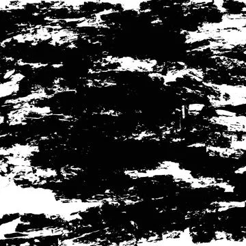 Black White Rough Painted Brush Background Stock Illustration