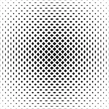 Black white rounded square pattern background Stock Illustration